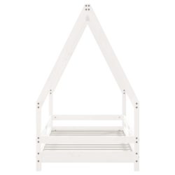 vidaXL Barnesengeramme hvit 80×160 cm heltre furu