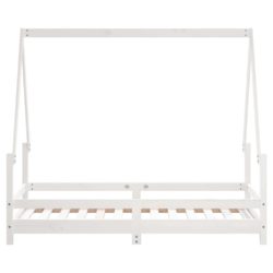 vidaXL Barnesengeramme hvit 80×160 cm heltre furu
