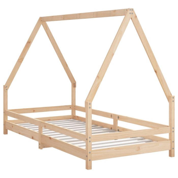 vidaXL Barnesengeramme 90×190 cm heltre furu