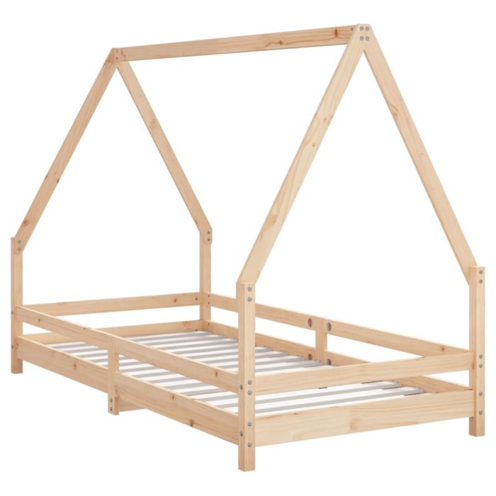 vidaXL Barnesengeramme 90×190 cm heltre furu