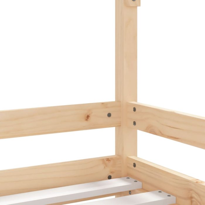 vidaXL Barnesengeramme 90×190 cm heltre furu