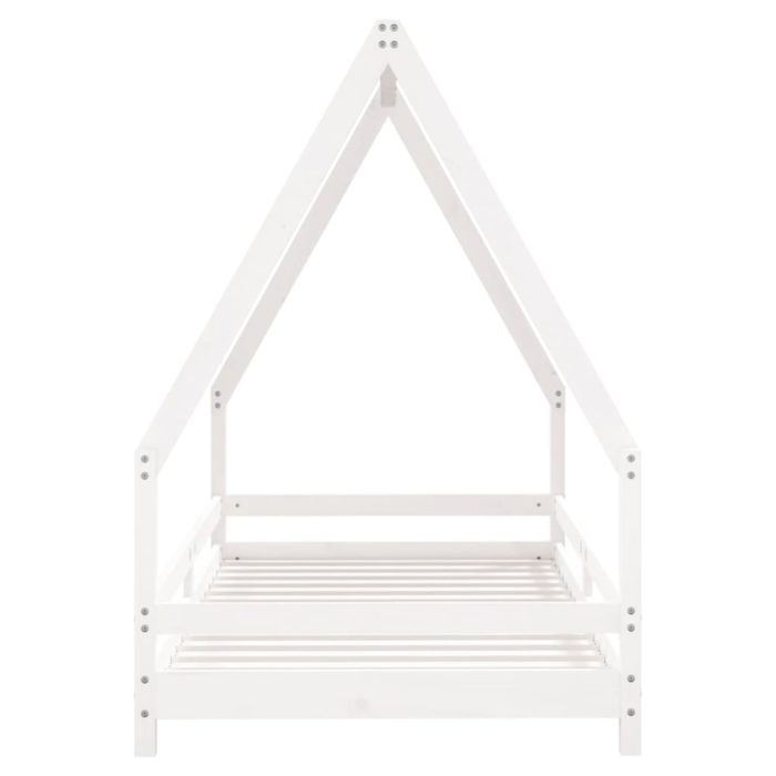 vidaXL Barnesengeramme hvit 90×190 cm heltre furu