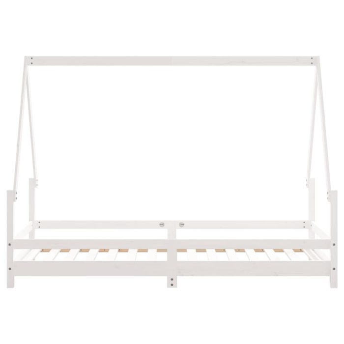 vidaXL Barnesengeramme hvit 90×190 cm heltre furu