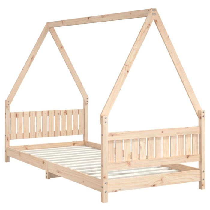 vidaXL Barnesengeramme 90×200 cm heltre furu