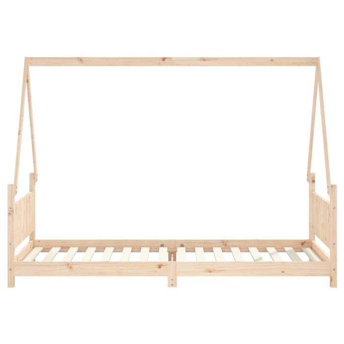 vidaXL Barnesengeramme 90×200 cm heltre furu