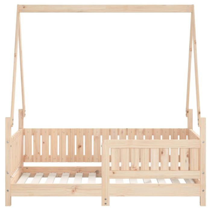 vidaXL Barnesengeramme 70×140 cm heltre furu