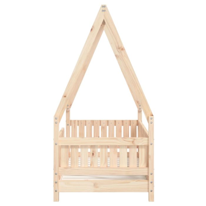 vidaXL Barnesengeramme 70×140 cm heltre furu