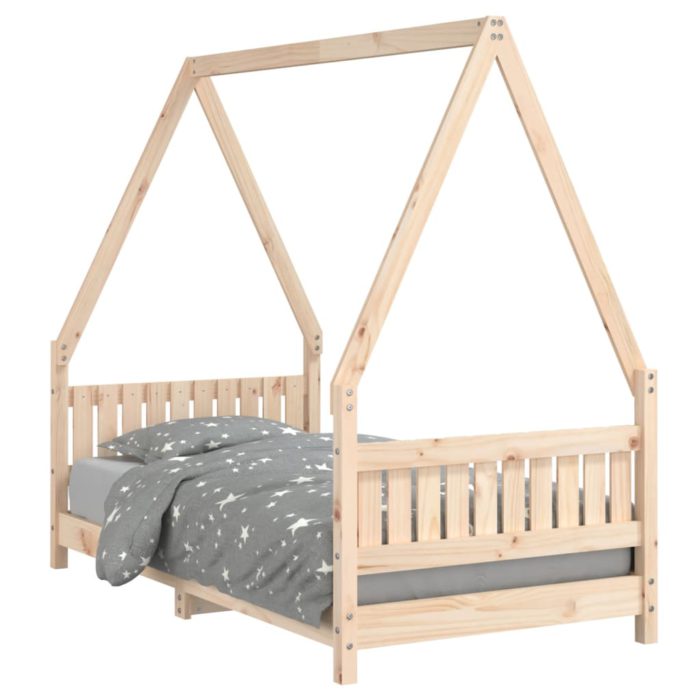 vidaXL Barnesengeramme 80×160 cm heltre furu