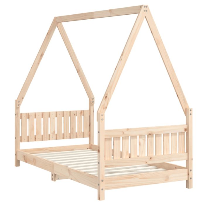 vidaXL Barnesengeramme 80×160 cm heltre furu