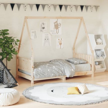 vidaXL Barnesengeramme 80×160 cm heltre furu