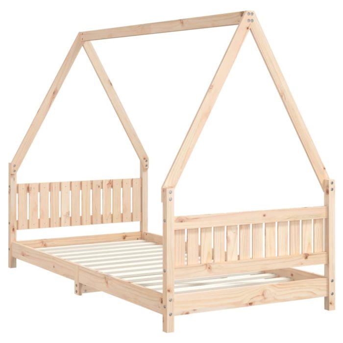 vidaXL Barnesengeramme 90×190 cm heltre furu