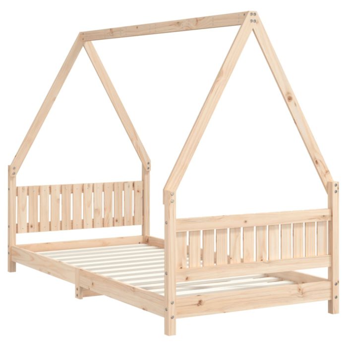 vidaXL Barnesengeramme 90×190 cm heltre furu