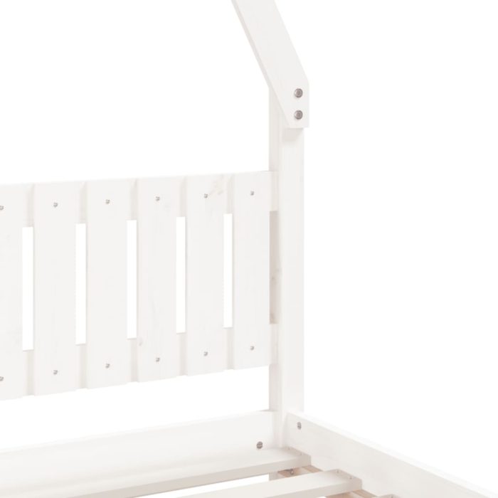 vidaXL Barnesengeramme hvit 90×190 cm heltre furu