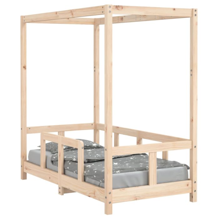 vidaXL Barnesengeramme 70×140 cm heltre furu