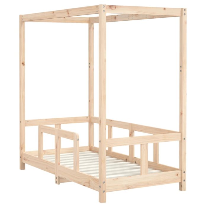 vidaXL Barnesengeramme 70×140 cm heltre furu