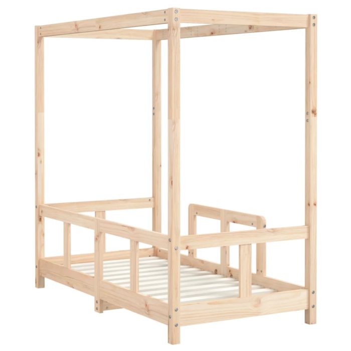 vidaXL Barnesengeramme 70×140 cm heltre furu