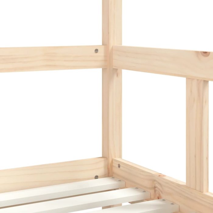 vidaXL Barnesengeramme 70×140 cm heltre furu