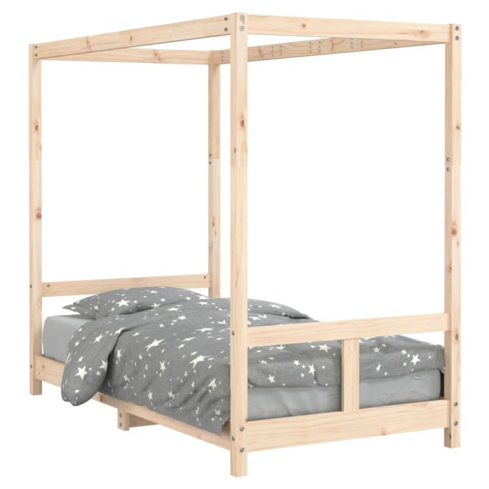 vidaXL Barnesengeramme 80×160 cm heltre furu