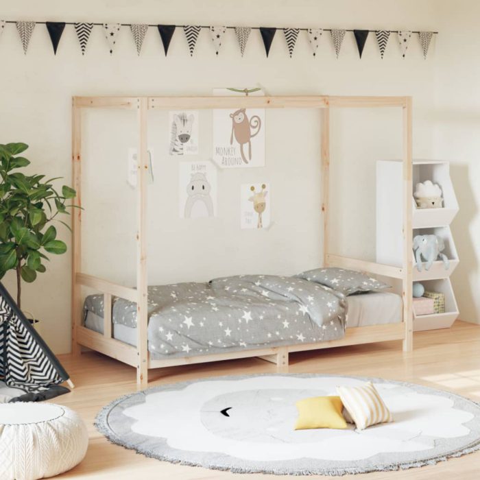 vidaXL Barnesengeramme 80×160 cm heltre furu