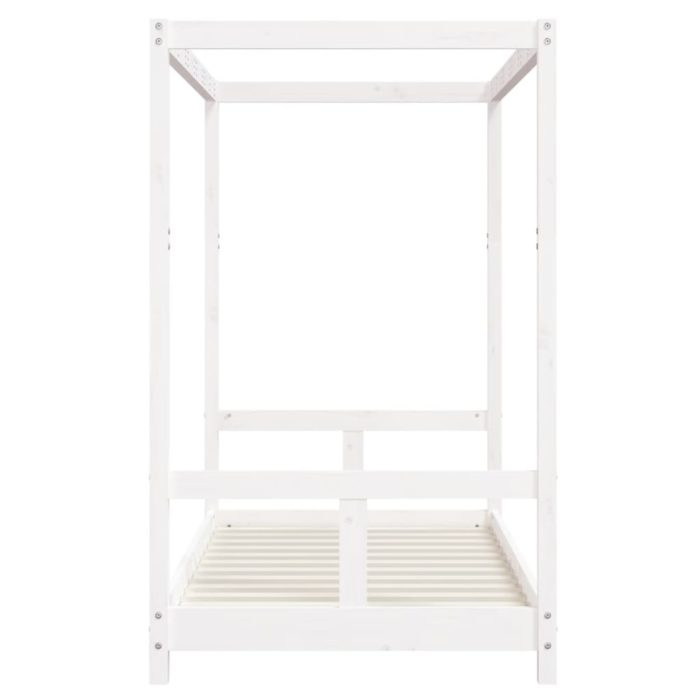 vidaXL Barnesengeramme hvit 80×160 cm heltre furu