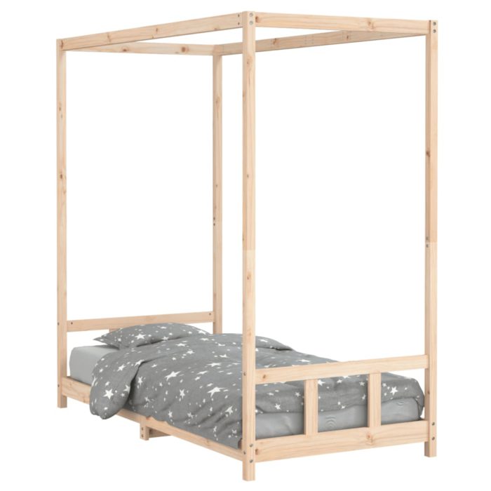 vidaXL Barnesengeramme 90×190 cm heltre furu