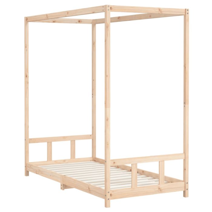 vidaXL Barnesengeramme 90×190 cm heltre furu