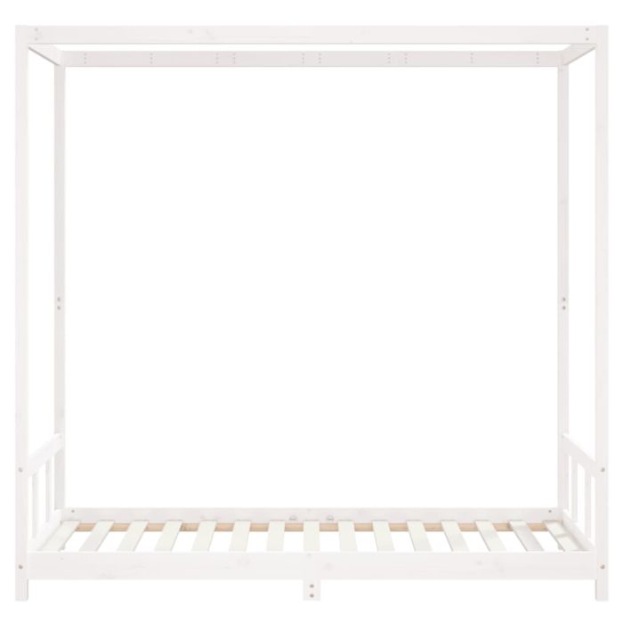vidaXL Barnesengeramme hvit 90×190 cm heltre furu