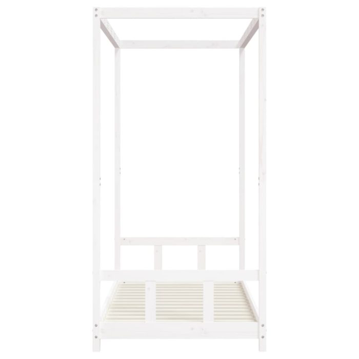 vidaXL Barnesengeramme hvit 90×190 cm heltre furu