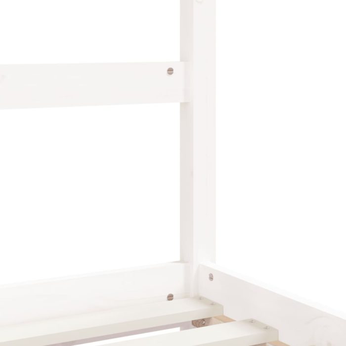 vidaXL Barnesengeramme hvit 90×190 cm heltre furu