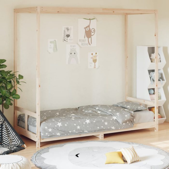 vidaXL Barnesengeramme 80×200 cm heltre furu