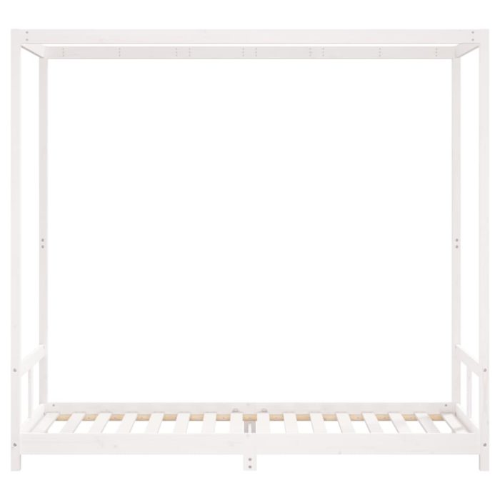 vidaXL Barnesengeramme hvit 80×200 cm heltre furu