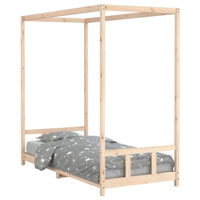 vidaXL Barnesengeramme 90×200 cm heltre furu