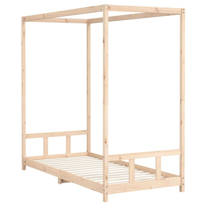 vidaXL Barnesengeramme 90×200 cm heltre furu
