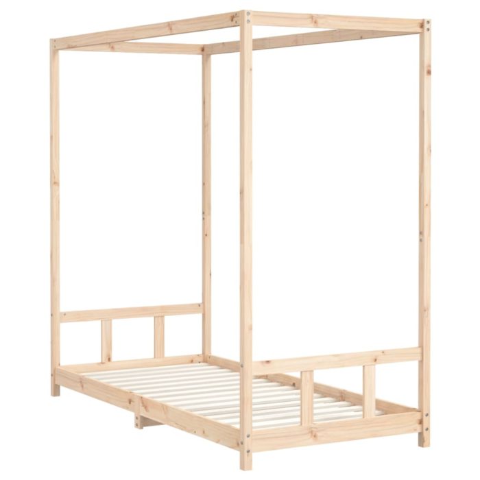 vidaXL Barnesengeramme 90×200 cm heltre furu