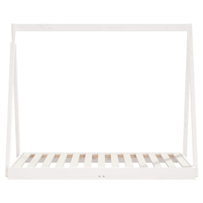 vidaXL Barnesengeramme hvit 70×140 cm heltre furu