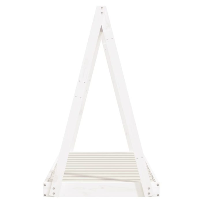 vidaXL Barnesengeramme hvit 70×140 cm heltre furu