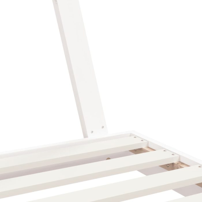 vidaXL Barnesengeramme hvit 70×140 cm heltre furu