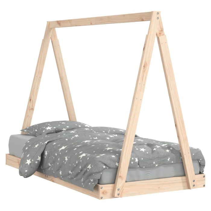 vidaXL Barnesengeramme 80×160 cm heltre furu