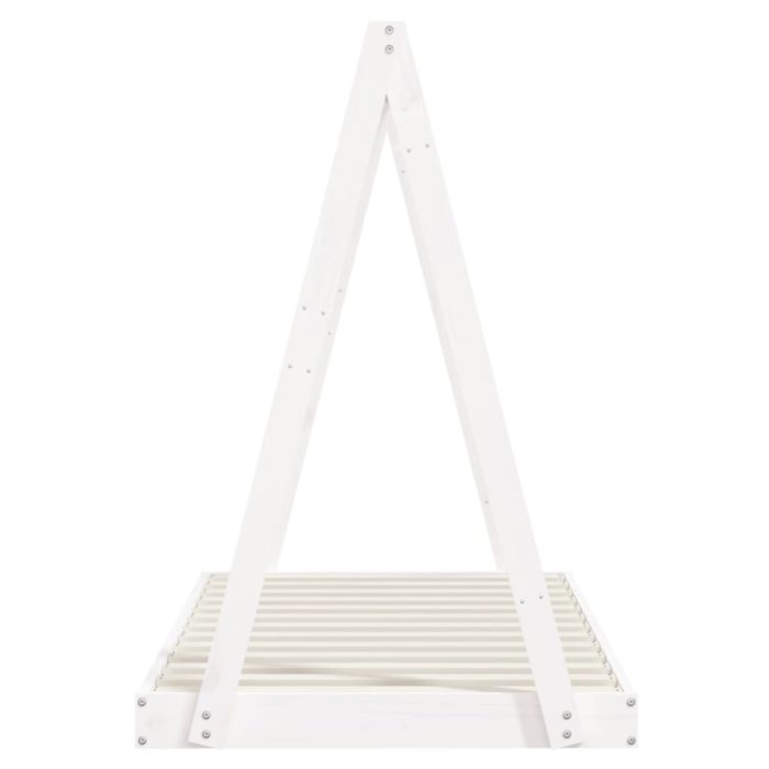 vidaXL Barnesengeramme hvit 80×160 cm heltre furu