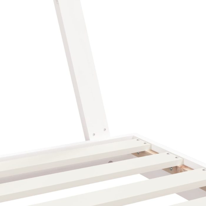 vidaXL Barnesengeramme hvit 80×160 cm heltre furu