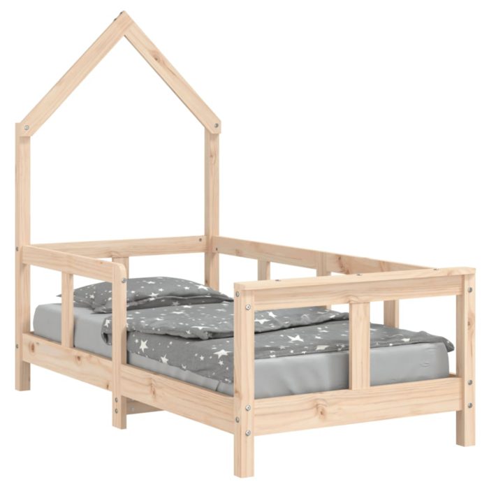 vidaXL Barnesengeramme 70×140 cm heltre furu