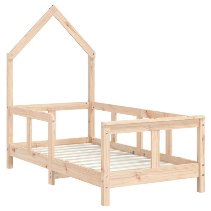 vidaXL Barnesengeramme 70×140 cm heltre furu