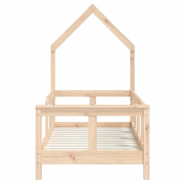 vidaXL Barnesengeramme 70×140 cm heltre furu