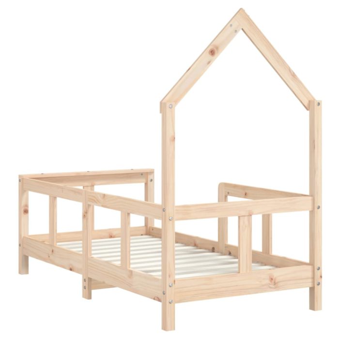vidaXL Barnesengeramme 70×140 cm heltre furu