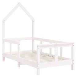 vidaXL Barnesengeramme hvit 70×140 cm heltre furu