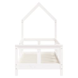vidaXL Barnesengeramme hvit 70×140 cm heltre furu
