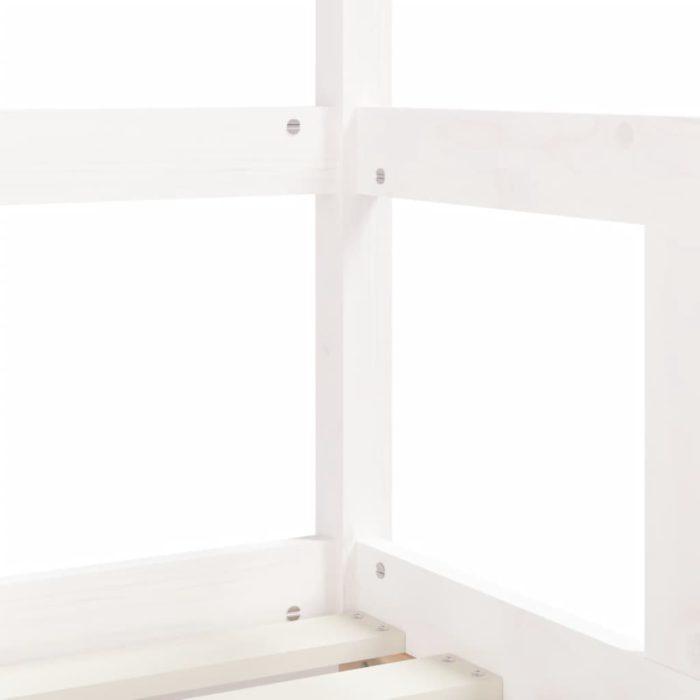 vidaXL Barnesengeramme hvit 70×140 cm heltre furu