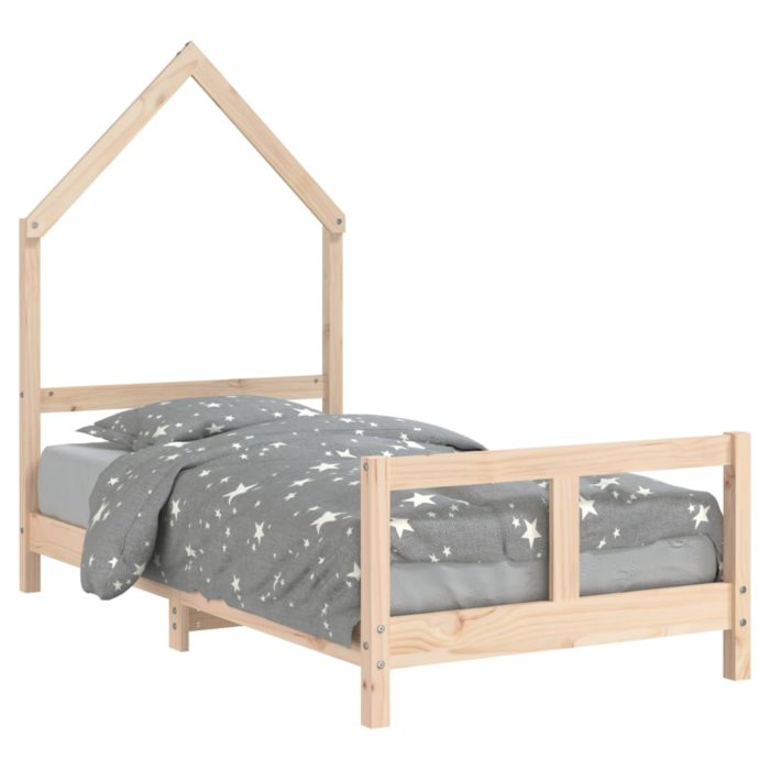 vidaXL Barnesengeramme 80×160 cm heltre furu