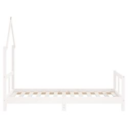 vidaXL Barnesengeramme hvit 80×160 cm heltre furu