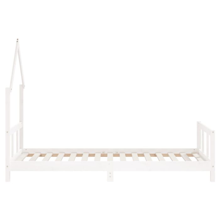 vidaXL Barnesengeramme hvit 90×190 cm heltre furu